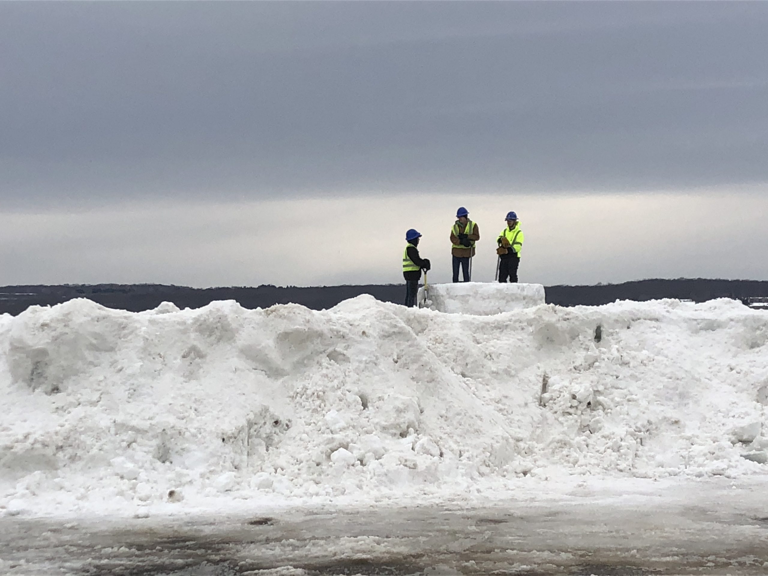 Workers Bury Mayville Ice Castle In Snow News, Sports, Jobs Post